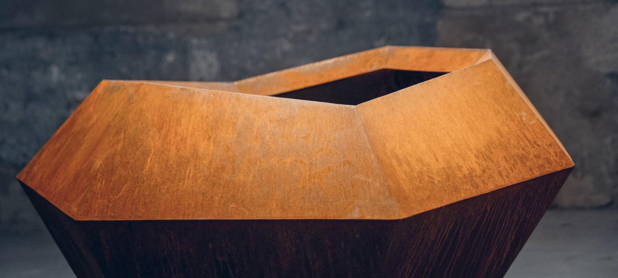 Domani corten steel pots