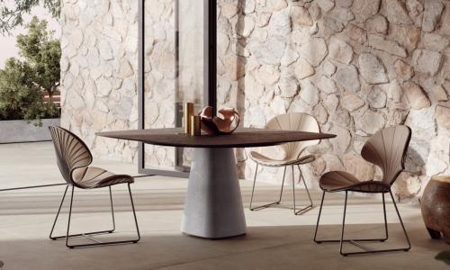 Styletto dining table 120cm round - Royal Botania - Indulge in finesse