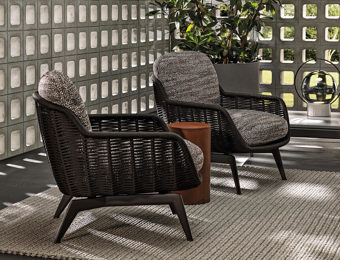 HORA Barneveld Minotti Belt Cord Outdoor bank sofa outdoor fauteuil armchair stoel chair 2.jpg