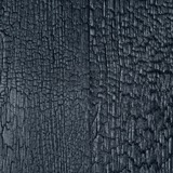 Sand-blasted matte black-varnished ash