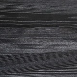 Sand-blasted matte black-varnished ash