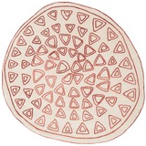 Red ø250 cm - model Triangles
