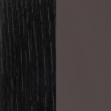 Planken in zwart eiken + achterpanelen in graniet