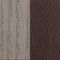 Poten in Mink oak + armleuning in Peat leather