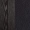 Poten in Moka oak + armleuning in Charcoal leather