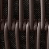 Dark brown leather