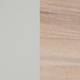Gepoedercoat aluminium flint + teak naturel