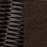 Dark brown aluminium + dark brown fiber