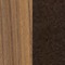 Teakhout + dark brown fiber