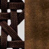 Dark brown fiber + dark brown mahogany