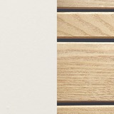 Avorio frame + naturel wood