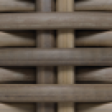 Old grey cord wicker