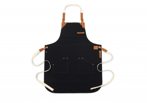 Apron canvas/leather 