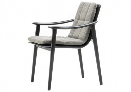 Fynn saddle-hide dining armchair