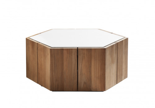 Hexagon table low