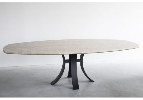 Kops Slim semi-oval table