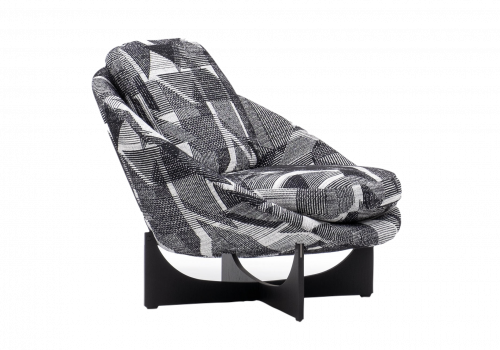 Lido fauteuil met breed onderstel