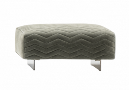 Quincy Chevron pouf