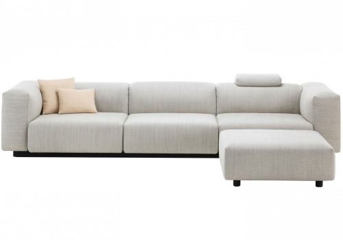 Soft Modular Sofa 3-Seater Ottoman
