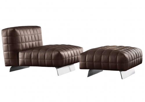 Twiggy fauteuil + voetenbank