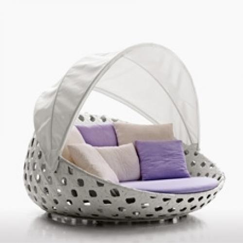 Canasta circular sofa incl. canopy