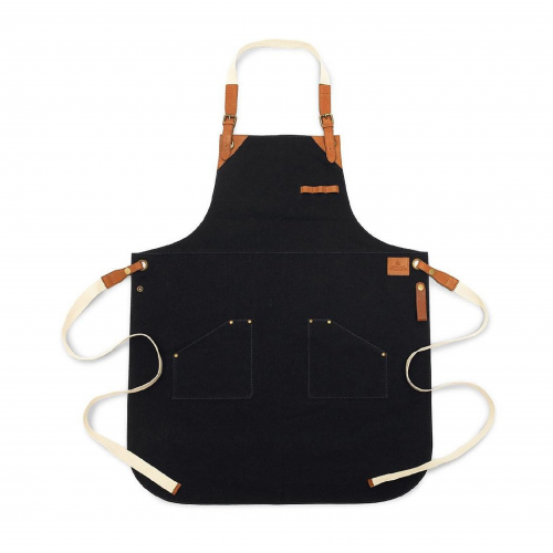 Apron canvas/leather 