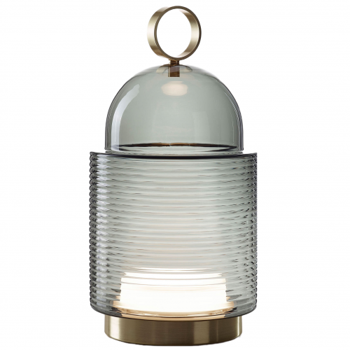 Dome Nomad outdoor lamp - geribbeld glas