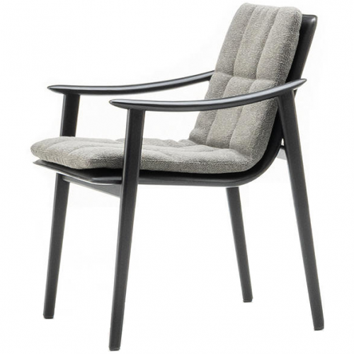 Fynn saddle-hide dining armchair