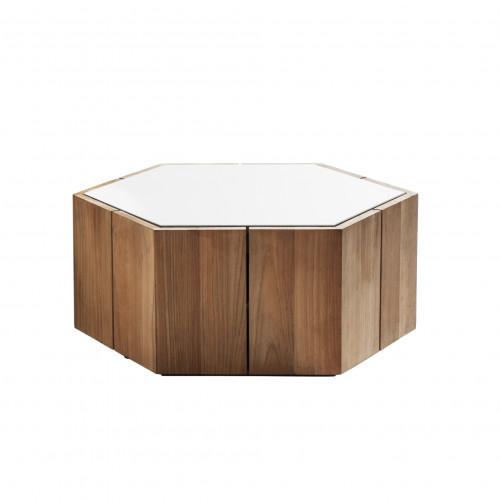 Hexagon table low