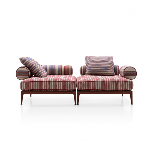 Ribes double chaise longue