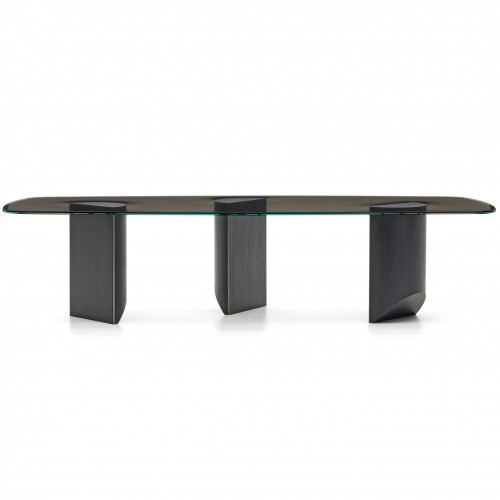 Wedge dining table shaped 