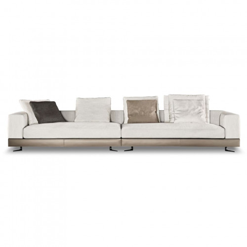 White Saddle hide-base Sofa