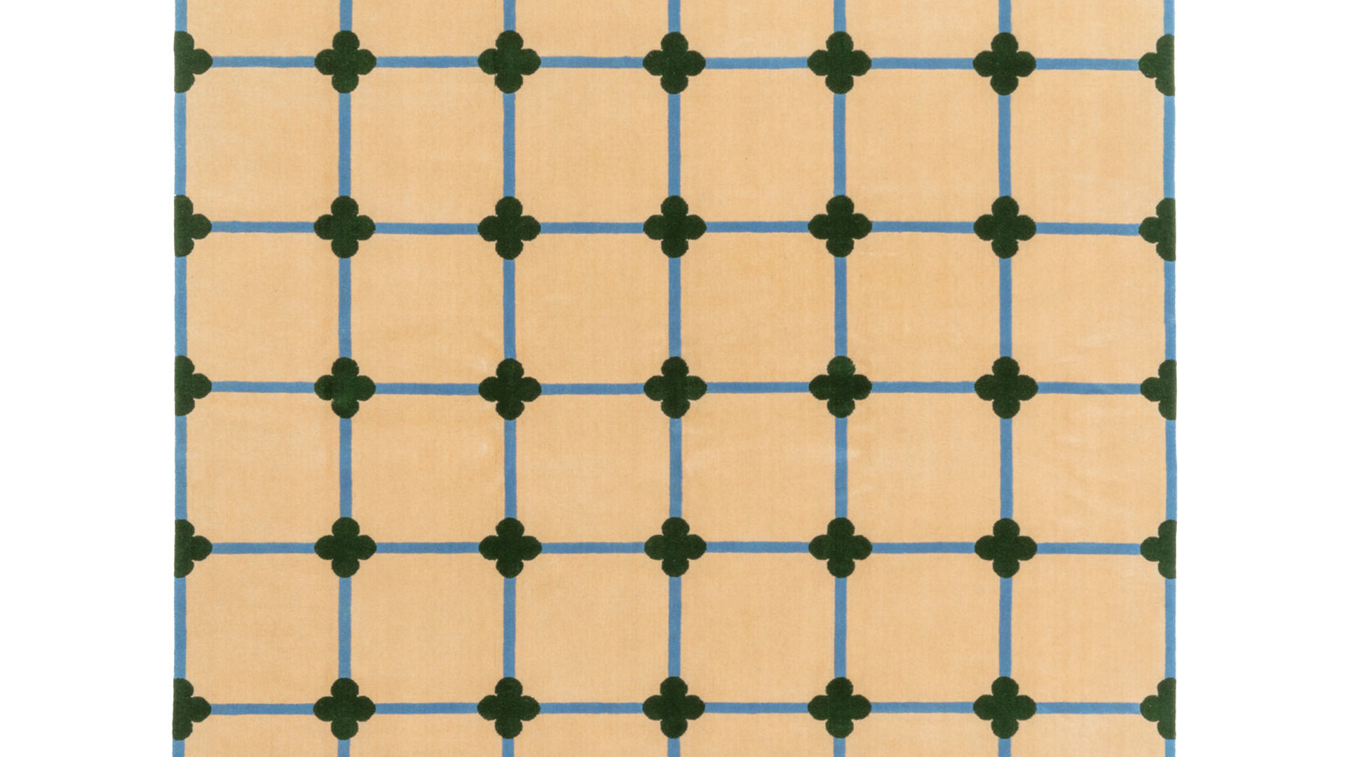 cc-tapis_LukeEdwardHall_ChateauOrlandoCollection_FlowerGrid_Forestgreenbluecream.jpg