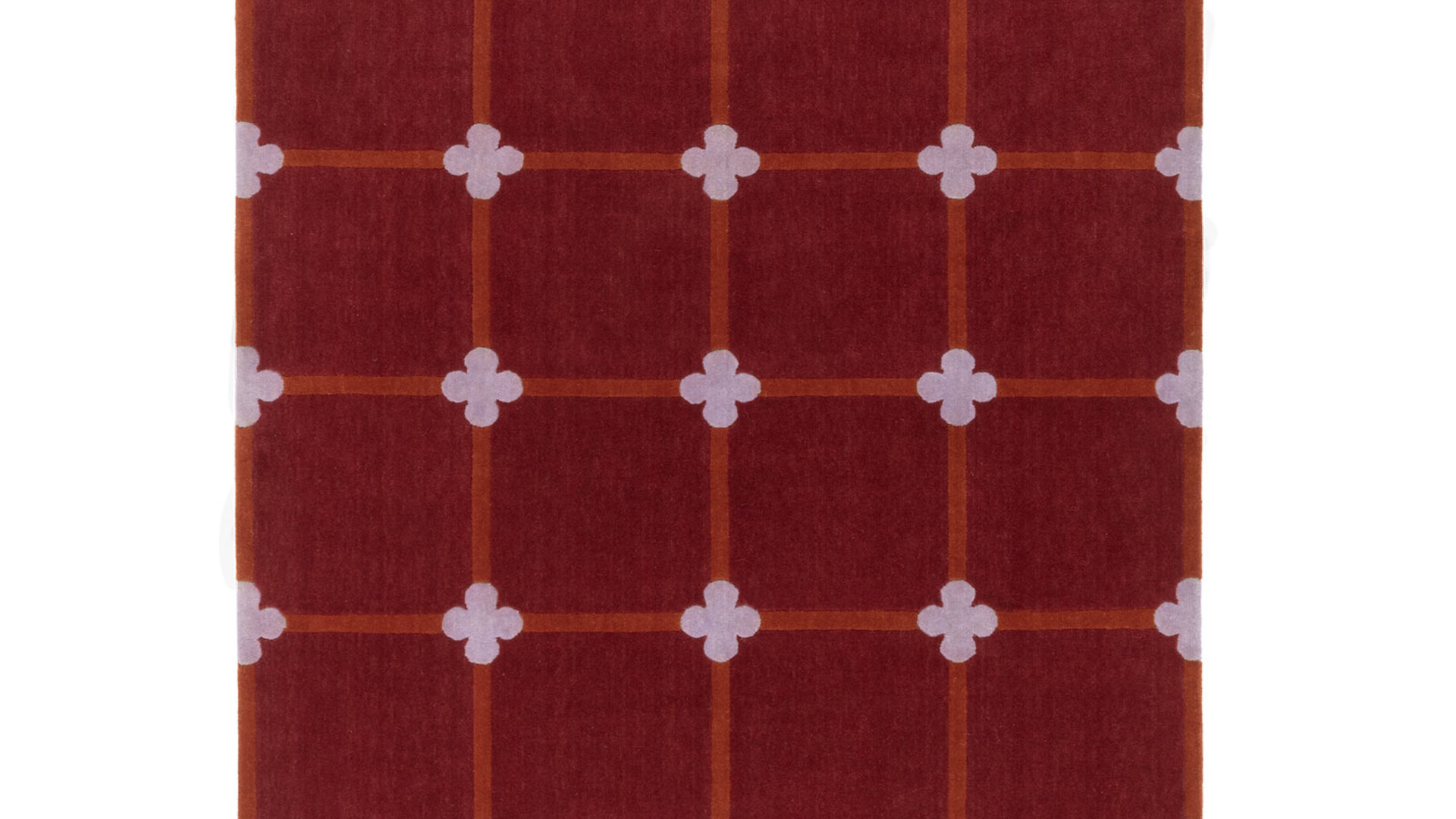 cc-tapis_LukeEdwardHall_ChateauOrlandoCollection_FlowerGrid_Maroonlilacburntorange.jpg