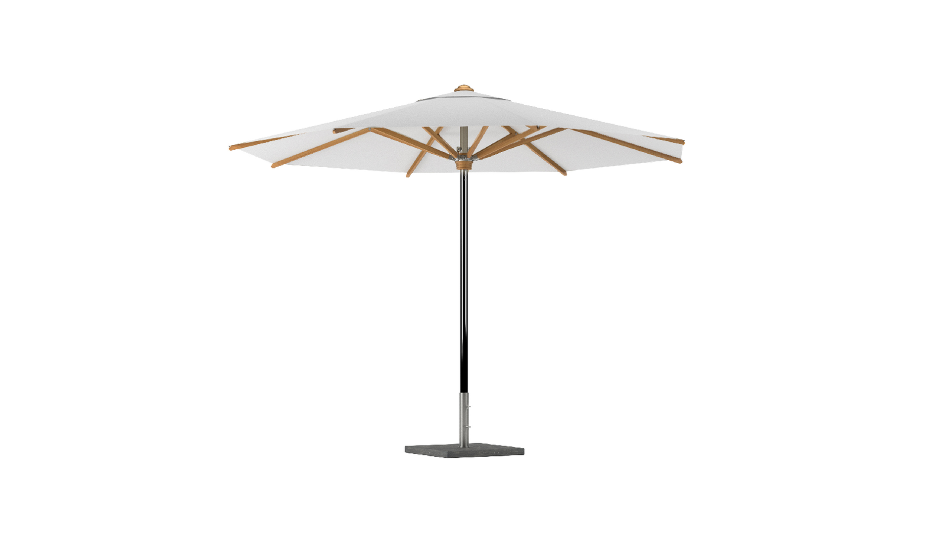 Parasol RVS teak.png