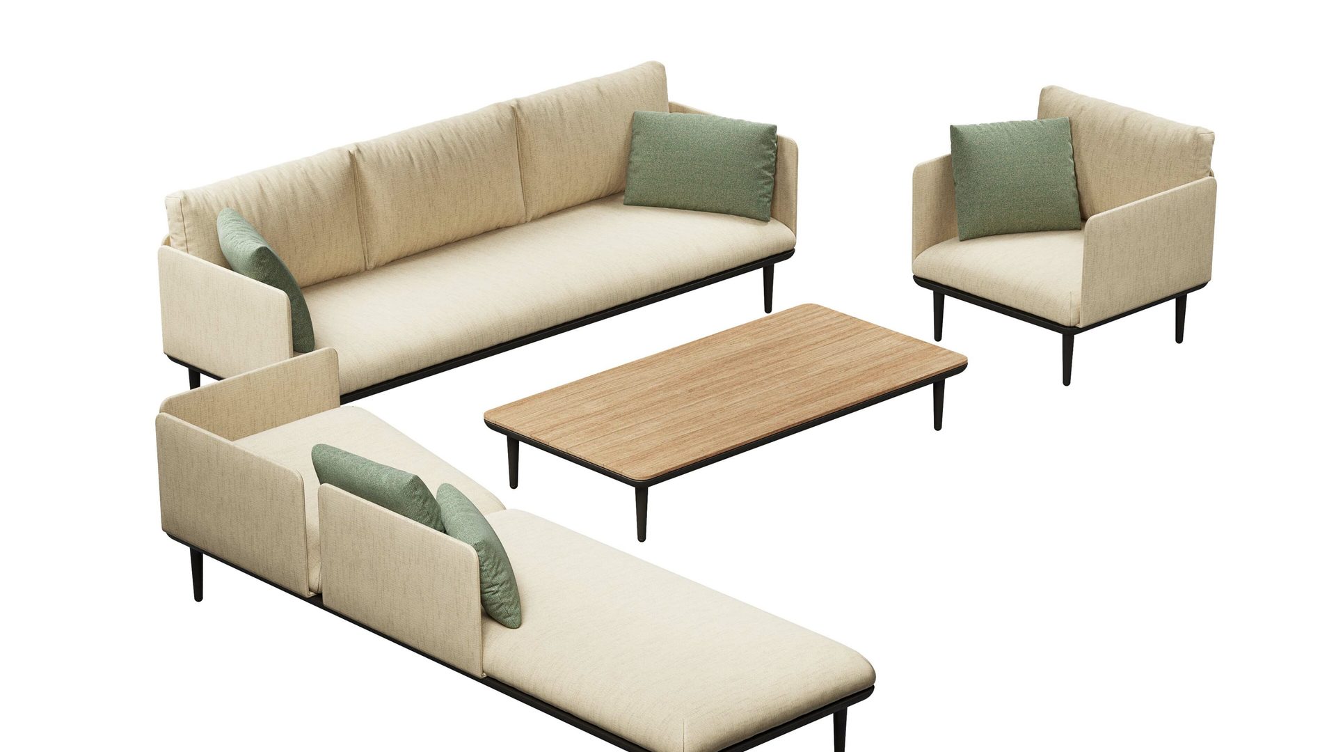 Royal Botania Styletto Lounge modulaire outdoor bank sofa set 7 HORA Barneveld 1.jpg