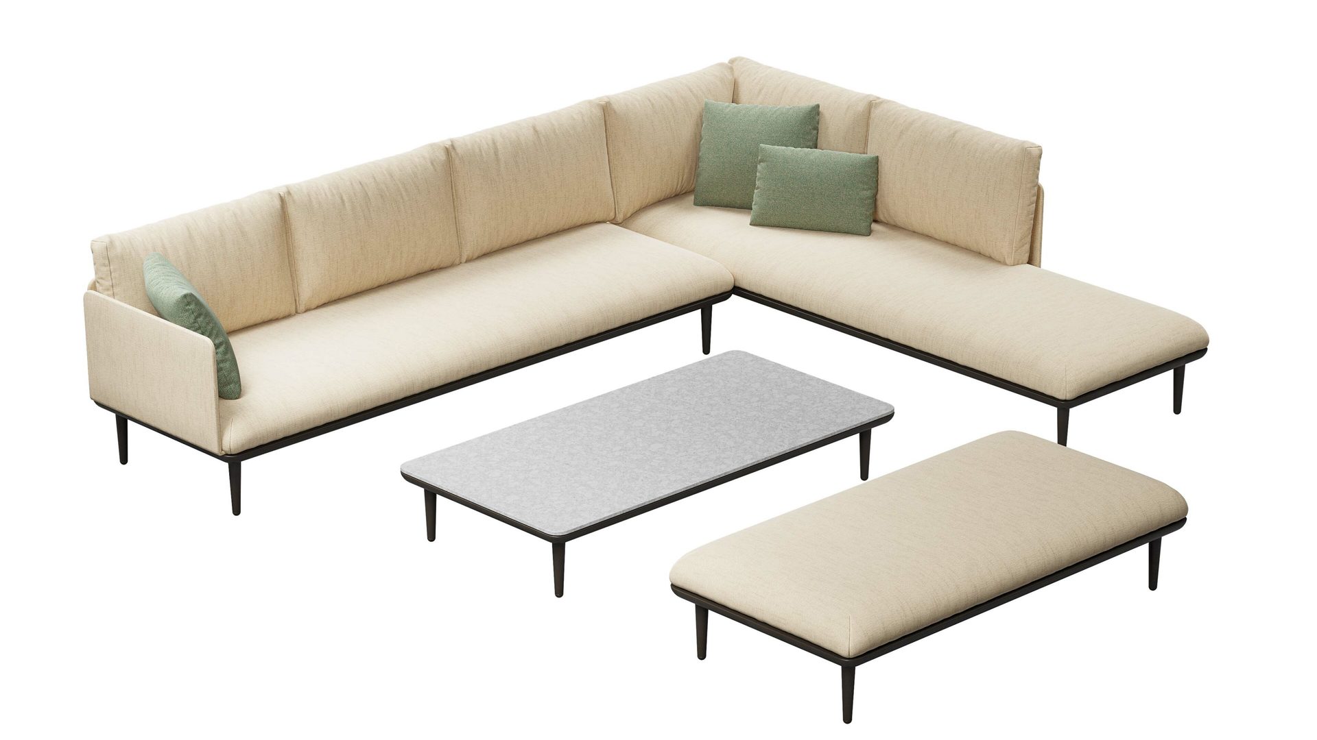 Royal Botania Styletto Lounge modulaire outdoor bank sofa set 8 HORA Barneveld 1.jpg