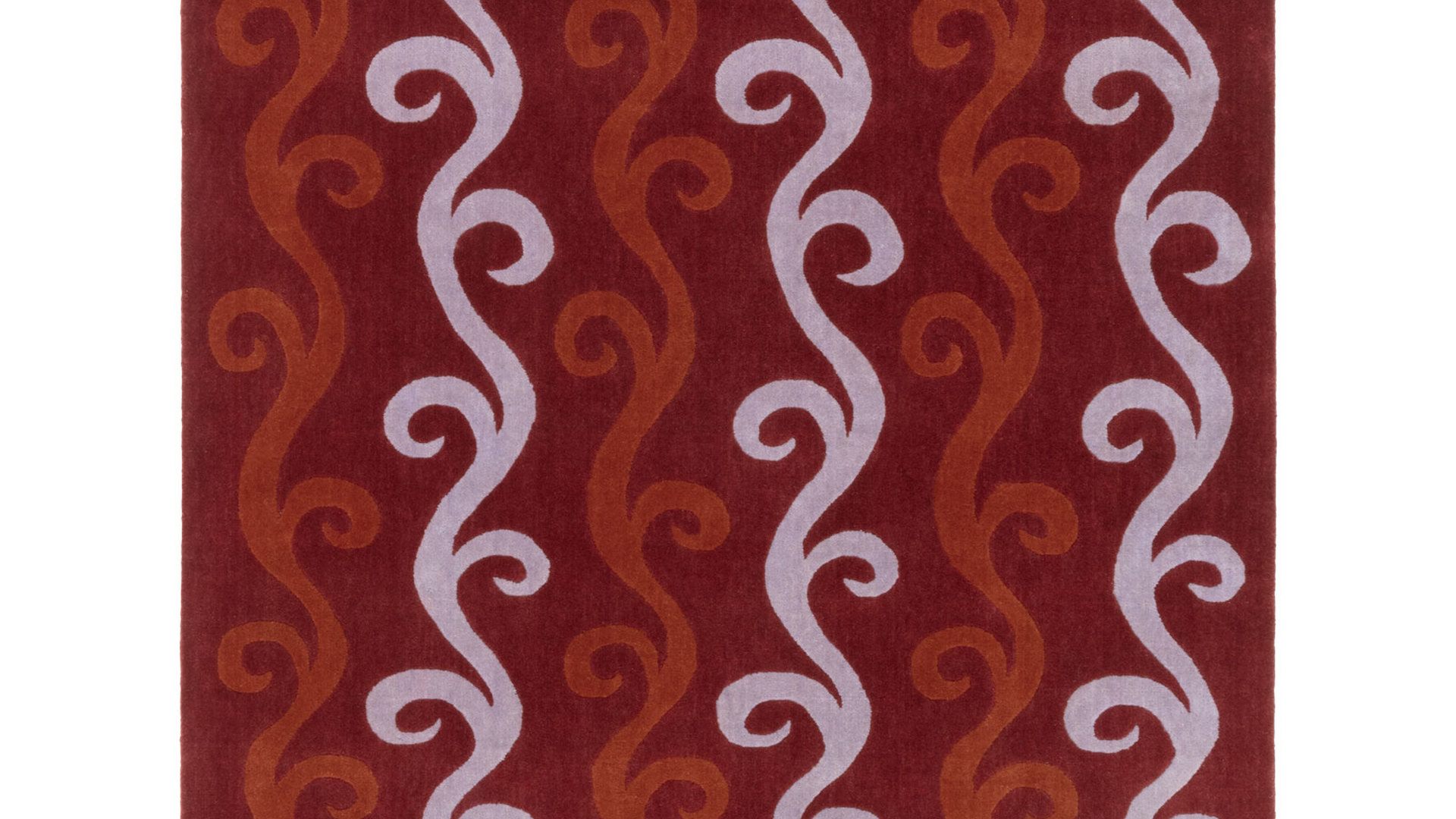 cc-tapis_LukeEdwardHall_ChateauOrlandoCollection_WiggleStripeRug_Maroonlilacburnt-orange.jpg